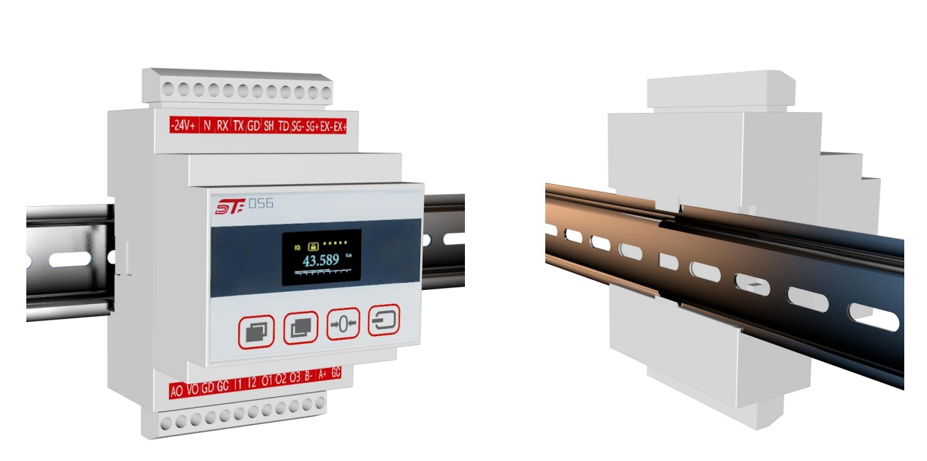 Signal Hole Voltage 10-45AC/DC DST DS056 Load Cell Weight Sensor Controller 4-20mA RS485 Output for Heavy-Duty Weighing