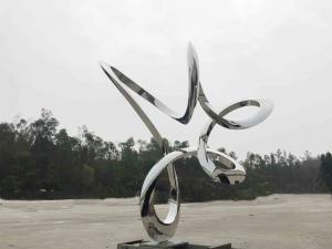 Quality Metal Decoration Modern Abstract Sculpture Large Steel 3m Height Corrosion Resistant for sale