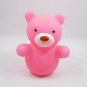 Quality Eco-friendly Plastic Pink LED Bear Electronic Night Light Toys for Kid for sale
