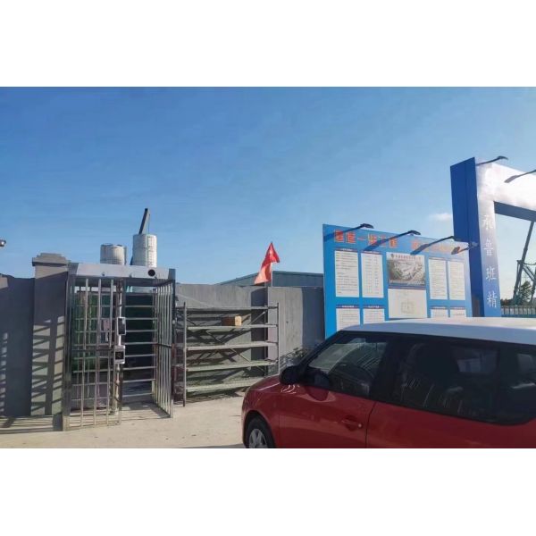 Single Door Full Height Turnstile Gate RFID Entry For Construction Entrances