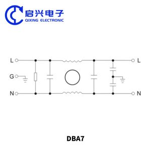 DBA7 Single Phase EMI Filter Universal Series 20A-30A Power Supply Noise Filter