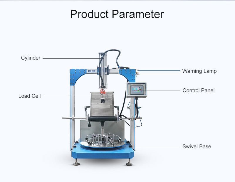 Office Chair Rotating Testing Machines , Furniture Testing Equipment