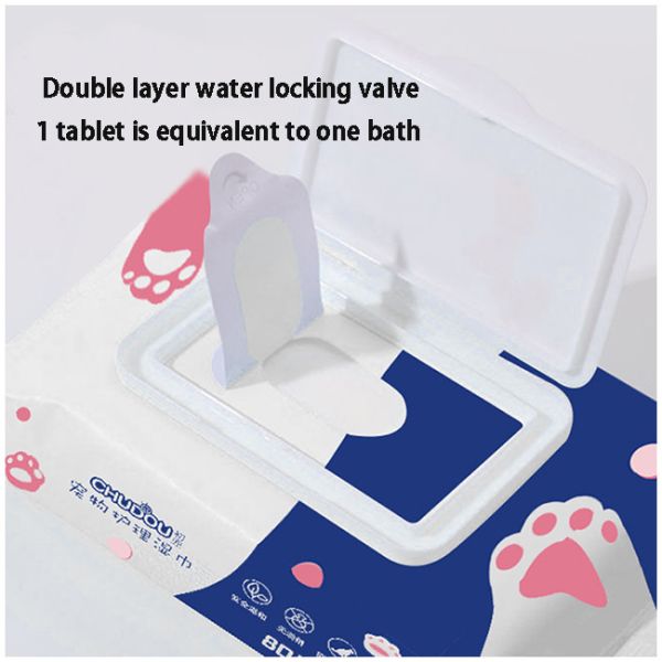 Flip Top Puppy Wet Wipes Household 80 Pieces Dog Fresh Wipes