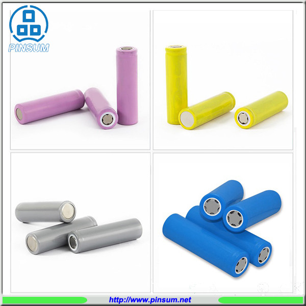 Rechargeable lithium ion cylinder battery 3.7V 2000/2200/2400/2600mah battery