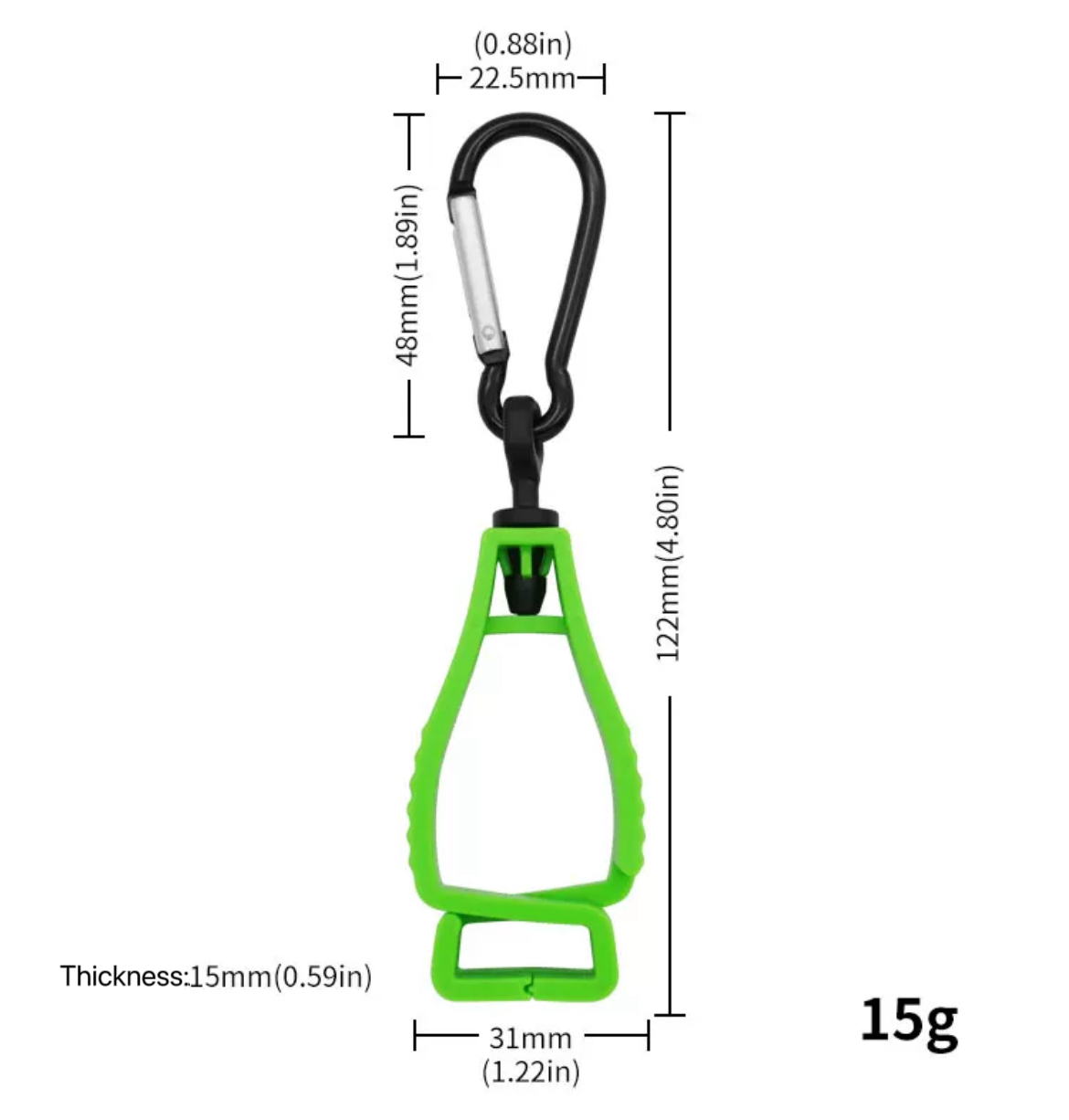 Plastic Glove Clips Multi-Color Custom Logo Safety Interlock Clips for Labor Work