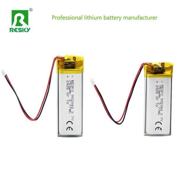 Lithium Polymer Battery Cell 802040 902040 802045 3.7V 650mAh Rechargeable Li-Polymer Batteries