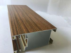 Quality Square Wood Finish Aluminium Profiles Extrusions For Led Strip Lighting Corrosion Resistance for sale