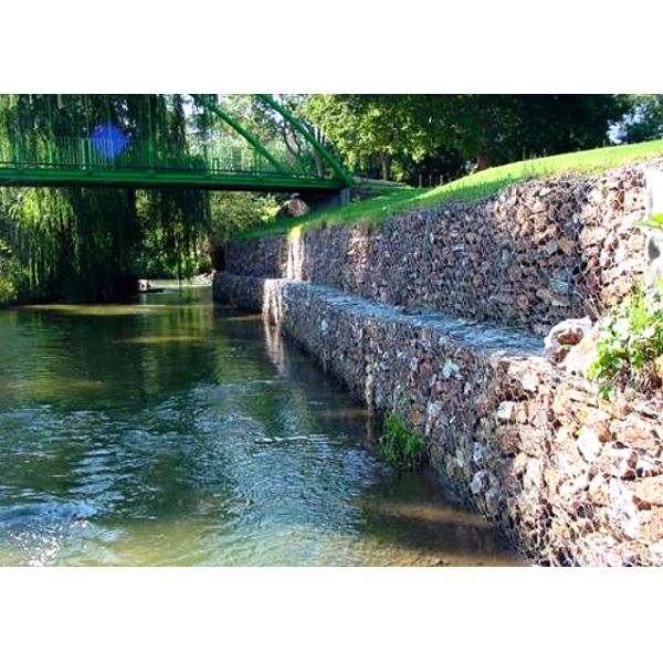 Galvanized Mattress 22mm Gabion Wire Mesh For Riverbank Protection
