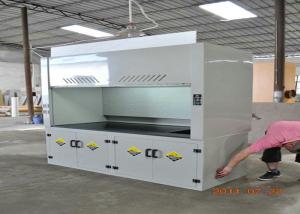 Quality School Science Lab Fume Hood 8-10mm Benchtops Seamless Welding Cabinet for pp fume hood for sale