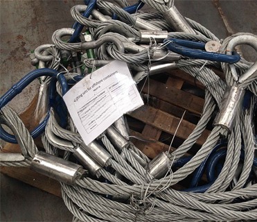 DNV 2.7-1 Standard Steel Wire Rope Sling 5 Legs Lifting Eye Type Reversed Eye for Offshore Container Sale