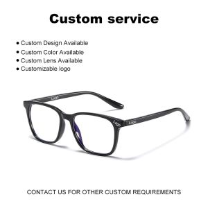 Custom Unisex Eyeglasses Frames TR90 Blue Light Blocking Optical