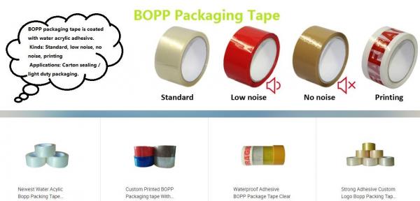 48mm 45mm 50mm Width 40mic 45mic 2mil 54micron Thickness Bopp Packing Tape With Printed ,adhesive tape for bag sealing m