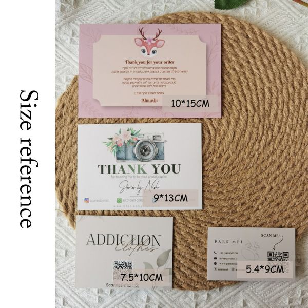 Full Color Double Sided Printing Custom Business Card Personalized Logo for Wedding