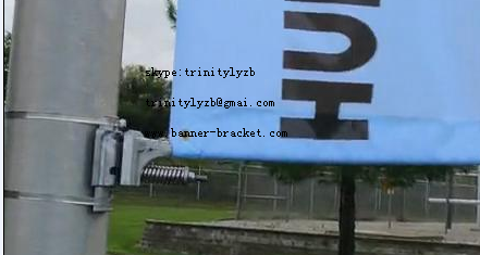 light pole sign flag bracket