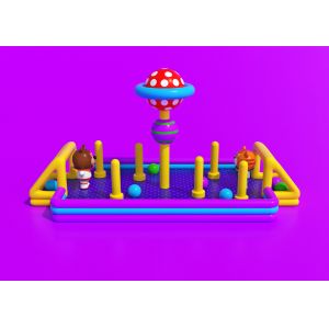 Buy cheap Big Size Kids Inflatable Park , Soccer Game Outdoor Inflatable Playground from wholesalers