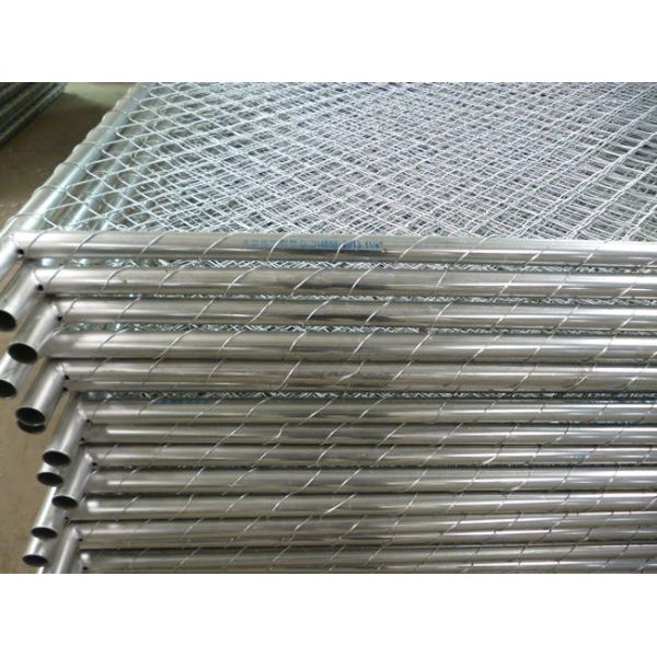 11 Gauge Portable 6x8 Chain Link Fence Panels Hot Dipped Galvanized