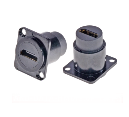 Zinc Alloy Round Dustproof Audio Data Connector for Industrial Electronics Accessories and HDMI