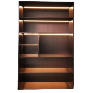 201 304 SS Freestanding Bookshelf Room Divider Room Separator Shelves