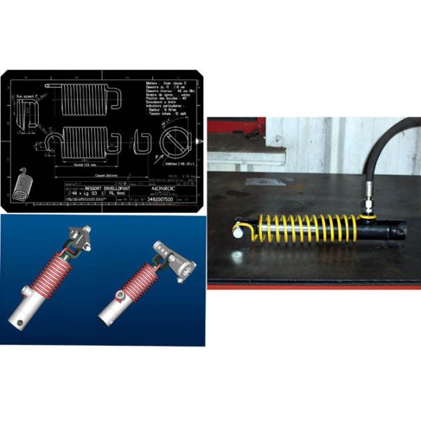 Energy Efficient 40mm Extension Spring Machine / CNC Spring Coiler