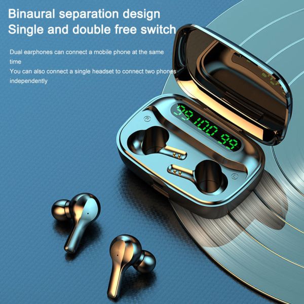 Auto Pairing True Wireless Earbuds HD Noise Reduction Call HiFi Sound For Iphone