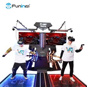 Multiplayer Metal Stand Up Flight VR Simulator Perfect Combination of Speed