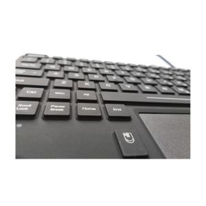 Vehicle Panel Mount Keyboard With Touch Mouse / Red Illumination Waterproof