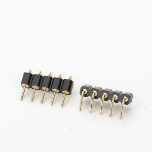 2.54MM Pitch Single Row Right Angle Dip Machined Pin Connector