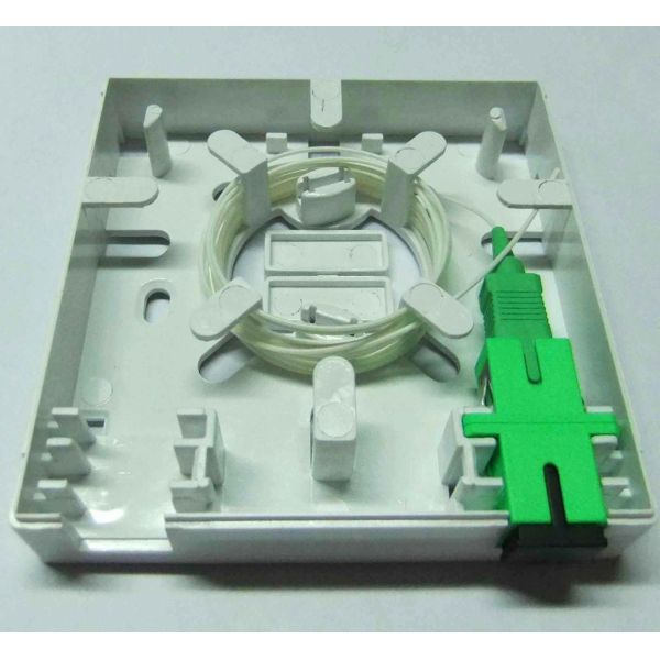 white color 2 ports Socket Panel CY/FB-002B Customer Fiber Optic Terminal Box