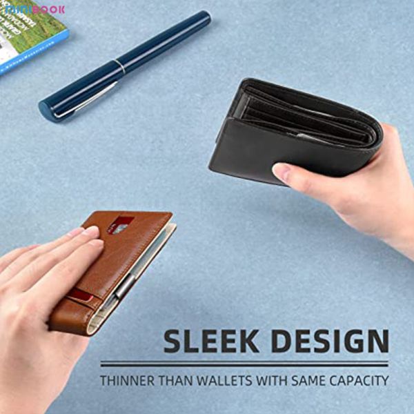 Custom Logo RFID Blocking Wallet in PU Leather for Daily Life and Credit Card Holder