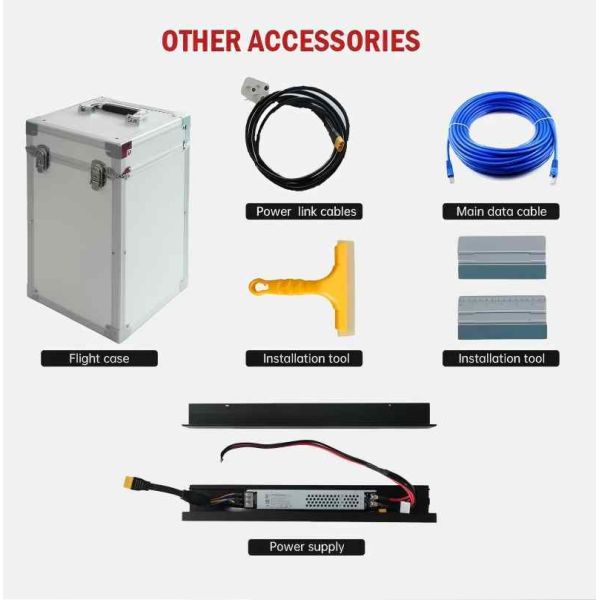 Flexible Design LED Transparent Film Screen with 100000hours Life Span and 200W/m2 Average Power