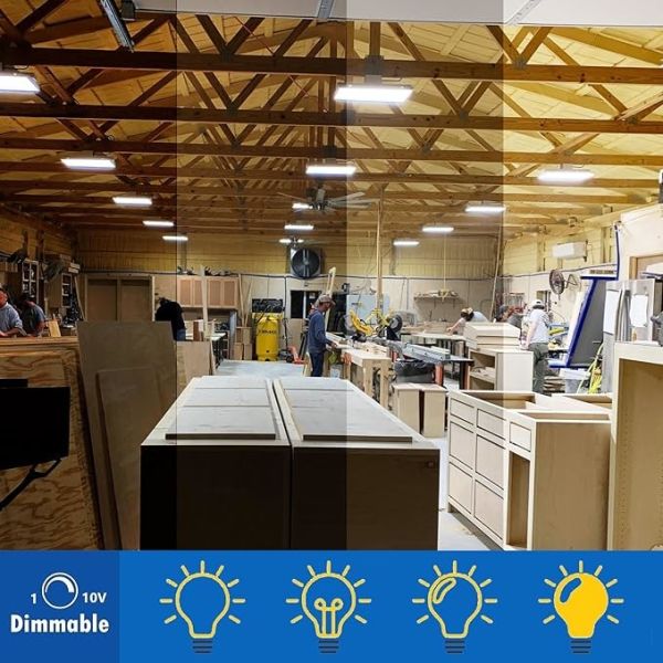 Warehouse Dimmable LED High Bay Lighting 400W Suspended Installation