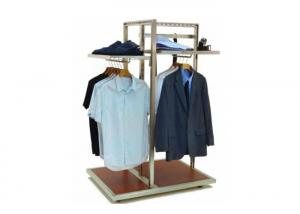 Floor Standing Garment Display Stand Modern Style Adjustable Shelf For Shopping Mall