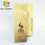 Moisture Proof Food Packaging Side Gusset Coffee Bag With Tin Tie / Degassing