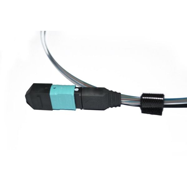 1 Meter Fiber Optic Ribbon 8 Core MPO OM3 OM4 Pigtail