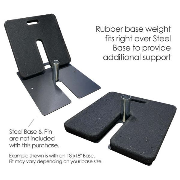 High Quality Pipe And Drape System Rubber Base Weights Enhancing Stability For Weddings and Corporate Events