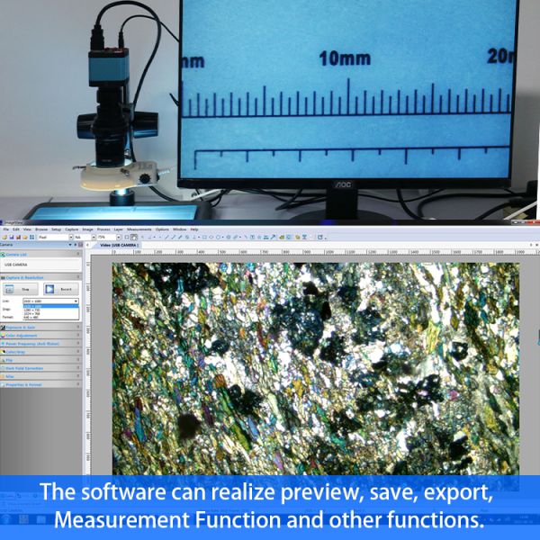 OPTO-EDU A59.4235 60M HDMI TF 1/2.3" CMOS Usb Digital Microscope Camera