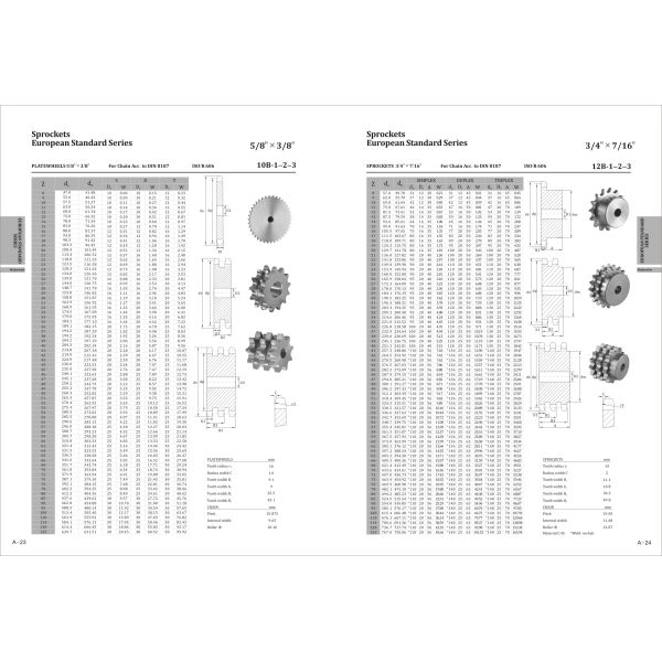 Roller Chain Conveyor Chain Sprocket With Hardened Teeth Surface Treatment