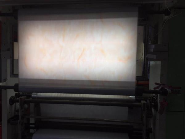 Strong Adhesion Decorative Wall Film PVC Coating No Dust Qualitative Light