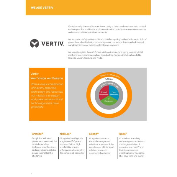 Output Power Factor 1 1000KVA 1200KVA Vertiv Liebert EXL UPS for Industrial Backup
