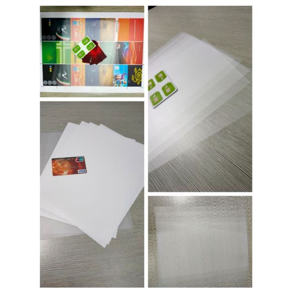 Moisture Proof Smart Card Material Transparent PC Uncoated Overlay