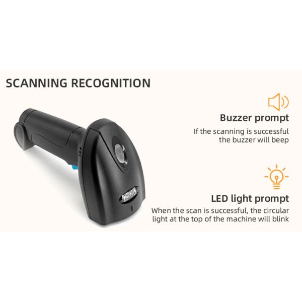 1- U1-W 1D CCD Wireless Barcode Scanner Scan Computer and Phone Screens with Confidence