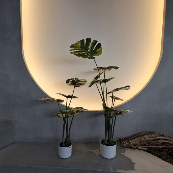 Insect Resistant Faux Monstera Tree 70-100cm For Low Maintenance Decor