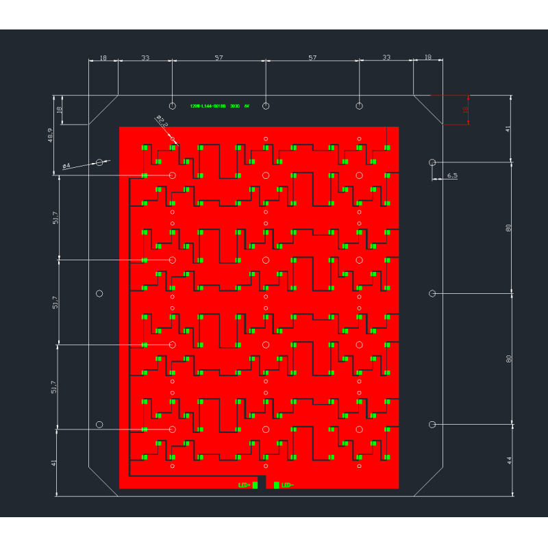 10W - 300W 3030 / 5050 / 3535 SMD LED Board Customized Module