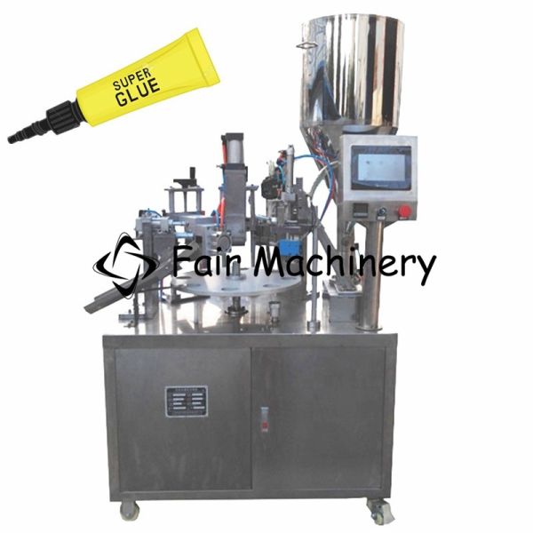 SGS CE 450ml Tube Filling Sealing Machine Semi Auto Super Glue 0.2CBM/min