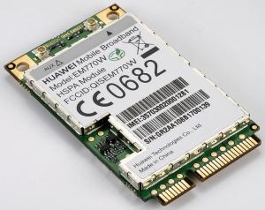 Quality UNLOCKED HUAWEI EM770W WWAN 3G GPS 7.2Mbps WCDMA HSDPA HSUPA MINI PCI-E Card  for sale