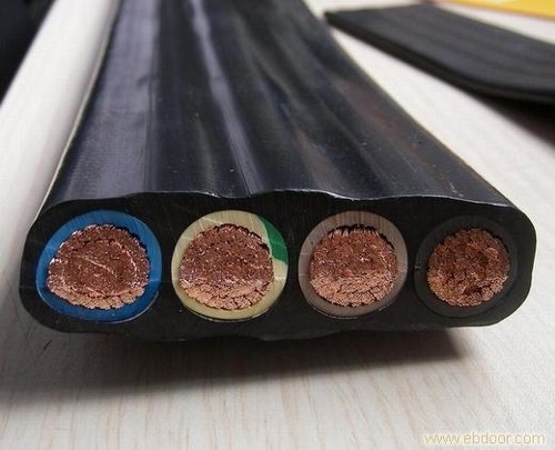 Cold Resistance Flexible Flat Crane Cable , Shield Flat Crane Cables