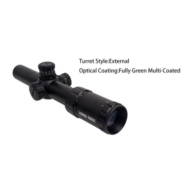COBRA FANGS 1.5-6X24E Tactical Long Range Scopes For Hunting External Turret Style