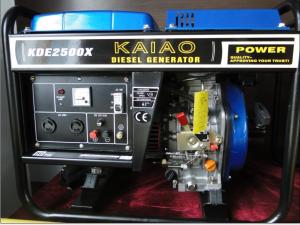 Quality 3600rpm 60hz Open Frame Diesel Generators , Portable Diesel Generator 3KW for sale