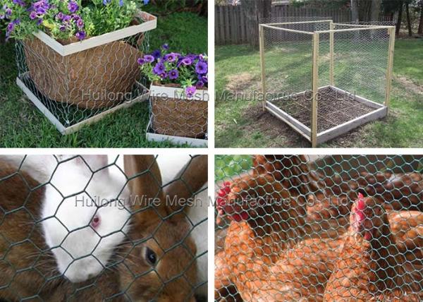 13mm Rabbit Cages Hexagonal Mesh Wire Galvanized For Breeding