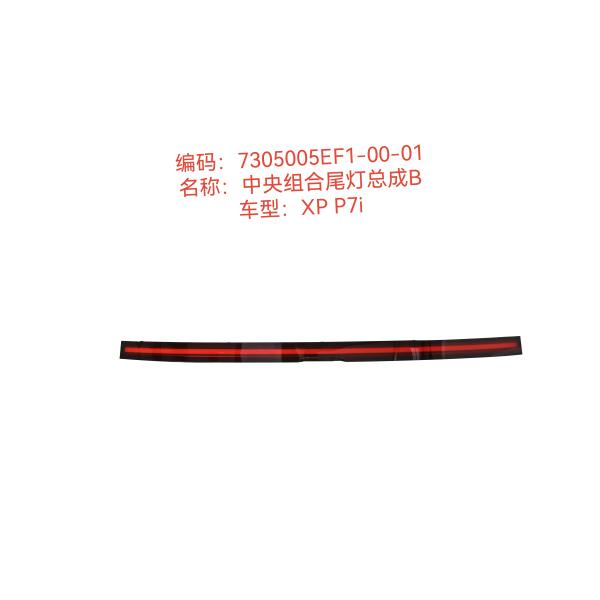 Plastic Led Central Combination Tail Light Assembly B for Xiao peng P7I